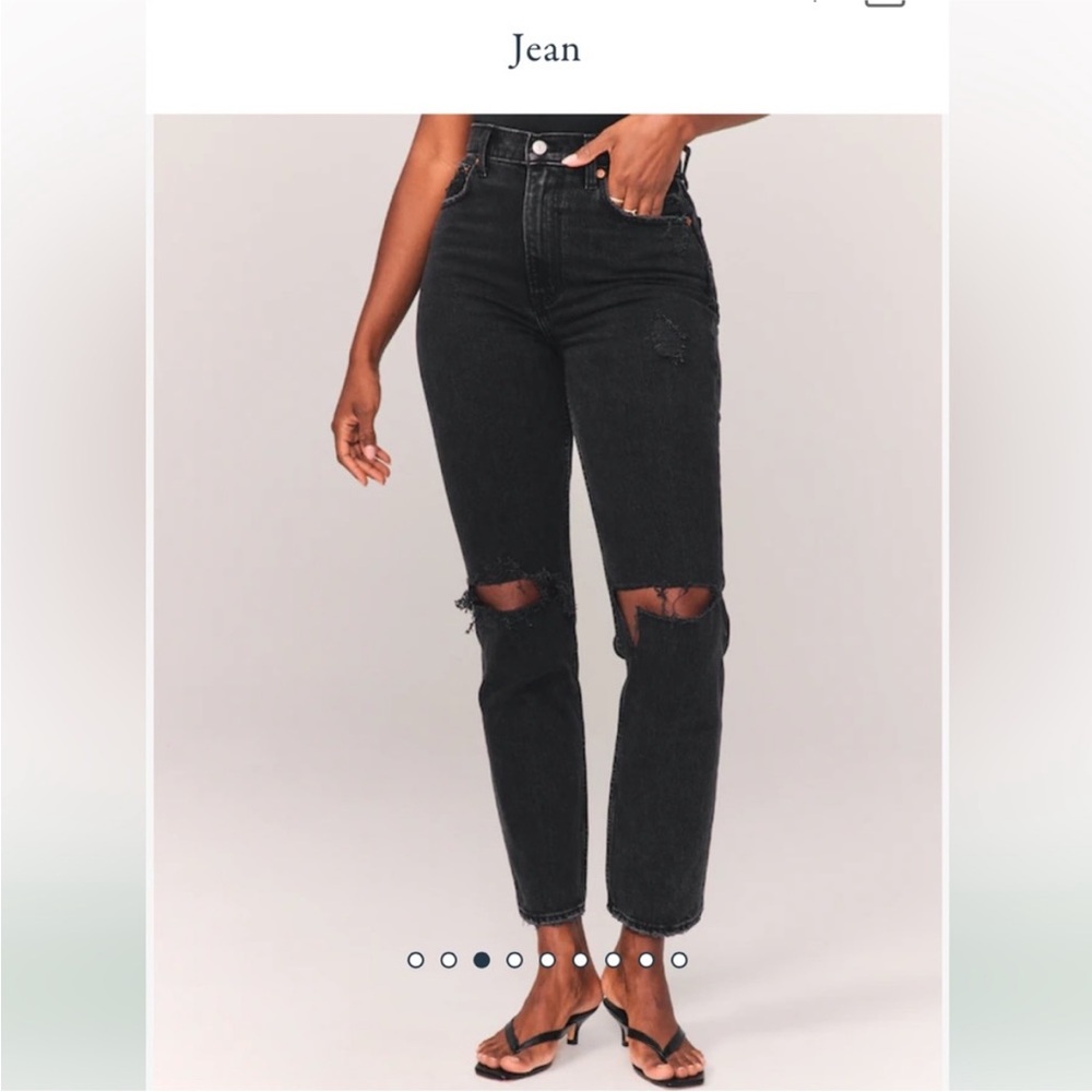 Abercrombie & Fitch Curve Love Ultra High Rise 90s Straight Jean